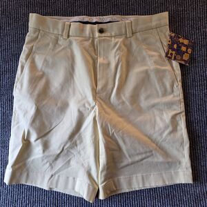 Brooks Brothers Shorts Men’s 33 Yellow Advance Chino Stretch Flat Front - NWT